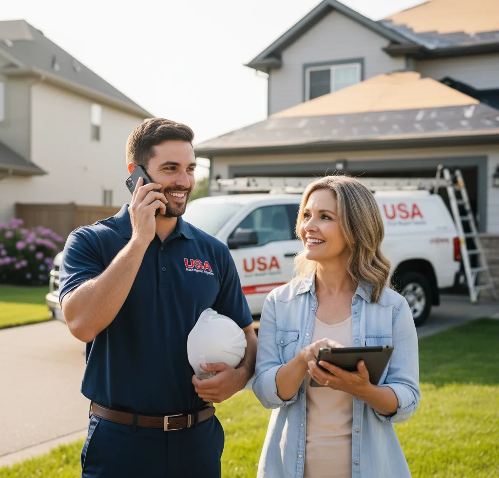 USA Roof Repair Experts customer support in East Granby